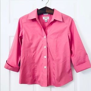 TALBOTS wrinkle resistant cotton shirt